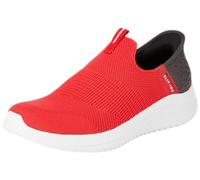 Skechers Garçons Baskets, Red Textile Black Trim, 33 EU