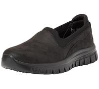 Skechers Femme Graceful Leaning in Basket, Black Microleather/Knit, 37.5 EU