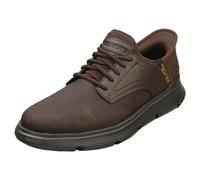 Skechers Garza-Gervin Chaussures décontractées à Enfiler pour Homme, Chocolat, 40 EU