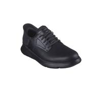 Skechers Homme Chaussures slip-on Garza-Gervin Cuir noir Taille 41 EU