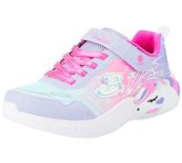 Skechers Girls Baskets, Lavender Sparkle Mesh/Hot Pink Trim, 33 EU