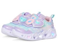 Skechers Girls, Baskets, Lavender Sparkle Mesh/Light Pink Mesh,