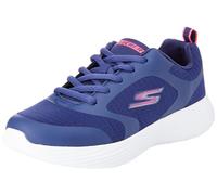 Skechers Girls Baskets, Navy Textile/Pink Trim, 43 EU