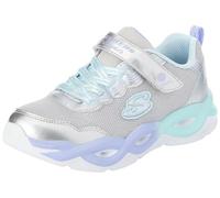Skechers Girls Baskets, Silver Mesh/Multi Trim, 36 EU