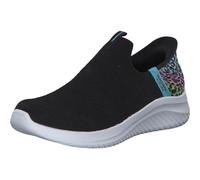 Skechers Girls Glisser sur, Black Mesh/Multi Trim, 36.5 EU