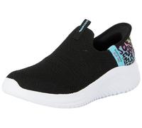 Skechers Girls Glisser sur, Black Mesh/Multi Trim, 36 EU