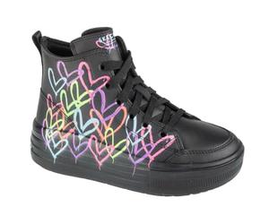 Skechers Girl's Hyperlift Ankle Boot, Noir/Multicolore, 5 UK Child