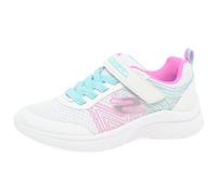 Skechers Girl's Mädchen Sneaker, White Synthetic Multi Trim, 35 EU