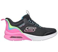 Skechers Girl's Microspec Max Color Trifecta Sneaker, Noir, 6 UK Child