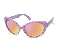 Skechers Girls' SEA9084 Cat Eye Sunglasses, Shiny Lilac, 51mm