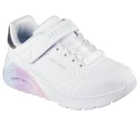 Skechers Girl's Uno Lite 2.0 Vivid Metallic Sneaker, Blanc, 4 UK Child