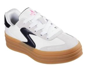 Skechers Girl's Zinger Lift Sneaker, Blanc, 1.5 UK Child