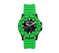 Skechers Glen Oaks SR5289 Montre à trois aiguilles en silicone Vert