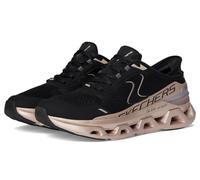 Skechers Glide-Step Altus-starlightt Shine Baskets à enfiler mains libres pour femme, Noir = noir/or rose, 35 EU