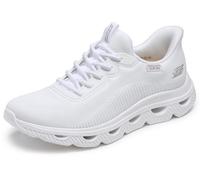 Skechers Glide Step Arc Waves Baskets à Enfiler pour Femme, Blanc, 40 EU