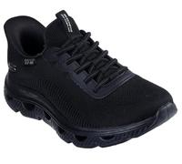 Skechers Glide Step Arc Waves Baskets à Enfiler pour Femme, Noir/Noir, 42 EU