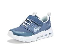Skechers Glide-Step Flow Baskets Garçon Textile Bleu Marine/Synthétique/Bordure Blanche Pointure 36 EU Enfant