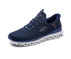 Skechers Glide-Step Noxus Hands Free Slip-in BasketHomme | Chaussons mains libres, Glide-Step, mousse à mémoire de forme refroidie à l'air, lavable en machine, végétalien