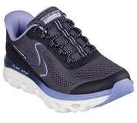 Skechers Glide Step Sole Baskets à Enfiler Mains Libres pour Femme, Noir = Noir/Bleu, 38.5 EU