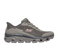 Skechers Glide-Step Sole Glover Peak Baskets pour Homme, Bordure synthétique en Textile Taupe, 42 EU