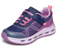 Skechers Glide-Step + Sprint Lines Baskets pour Fille Bleu Marine Synthétique/Multi Trim Pointure 45