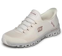 Skechers Glide-Step-Vibey Baskets à enfiler mains libres pour femme, Owgr=blanc cassé/vert, 39.5 EU