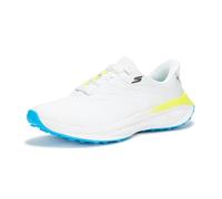 Skechers GO Chaussures de Golf synthétiques à Lacets pour Homme, Blanc/Bleu/Jaune, Pointure 45