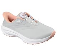 Skechers GO Chaussures de Golf synthétiques avec Fermeture à Cadran supérieur pour Femme, Gris Clair/Rose, Taille 37