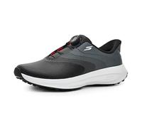 Skechers GO Chaussures de Golf synthétiques imperméables pour Homme avec Fermeture à Cadran et Crampons, Noir/Blanc, 45 EU