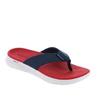 Skechers Homme GO CONSISTENT Sandal SYNTHWAVE Flip-Flop, Bleu Marine Rouge, 45 EU