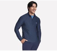 Skechers GO DRI All Day 1/4 Zip en Bleu Marine, Pointure Moyen