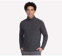 Skechers GO DRI All Day 1/4 Zip en Noir/Gris Anthracite, Pointure Grand