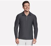 Skechers GO DRI All Day 1/4 Zip en Noir/Gris Anthracite, Pointure Petit