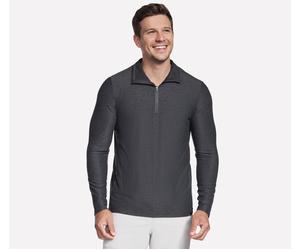 Skechers GO DRI All Day 1/4 Zip en Noir/Gris Anthracite, Pointure XL