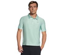Skechers GO DRI All Day Polo en polyester pour homme Vert, Vert, XL