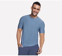 Skechers GO DRI All Day t-shirt en Bleu/Gris, Pointure Moyen