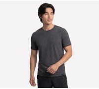 Skechers GO DRI All Day t-shirt en Noir/Gris Anthracite, Pointure Grand