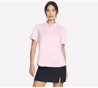 Skechers GO DRI SWIFT Club Polo en Blanc/Rose, Pointure XS