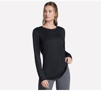 Skechers GO DRI Swift Long Sleeve Tunic Crew en Noir, Pointure Moyen