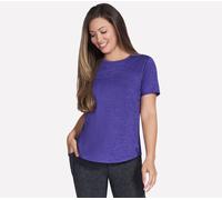 Skechers GO DRI Swift t-shirt en Bleu Marine/Violet, Pointure Moyen