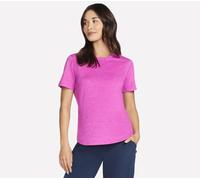 Skechers GO DRI Swift t-shirt en Rose Fluo/Lavande, Pointure Grand