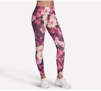 Skechers GO FLEX RIB Inbloom Full Length High-Waisted Legging en Naturel/Bourgogne, Pointure XS