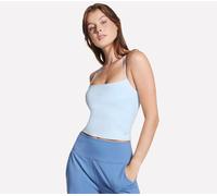 Skechers GO FLEX SLIM Strappy Tank Top en Argent/Blanc/Bleu, Pointure XS