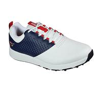 Skechers Hommes 4 Spikeless Chaussures de Golf - Blanc/Marine/Rouge - UK 8