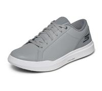 Skechers Drive 6 Arch Chaussures de Golf sans Crampons en Cuir pour Homme Coupe décontractée, Gris, 44 EU