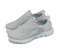 Skechers Go Golf Walk 5-Slip Ins Gray Aqua Women Water Repellent 123085-GYAQ