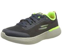 Skechers Go Run 400 V2 Omega Basket, Navy & Lime Textile/Orange Trim, 32 EU