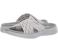 Skechers Go Run 600 - Sunrise, Sandales Bout ouvert femme, Gris (Grey Gry), 36 EU