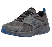 Skechers Baskets Homme GOrun Consistent – Mousse Air Cooled – Gris foncé/Bleu 42,5 EU X-Large