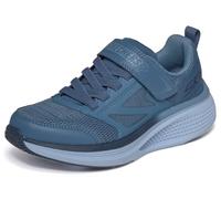 Skechers Go Run Elevate 2.0 Where's My Skechers Baskets pour garçon, Ardoise Textile Ardoise synthétique Bordure Bleu Marine, 9.5 UK Child